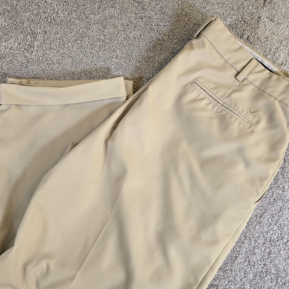 Callaway Pants Mens 40 X 30 Khaki Performance Chino‎ Straight Fit Mid Rise